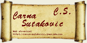 Čarna Šutaković vizit kartica